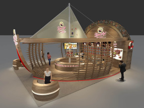 火船咖啡展览模型