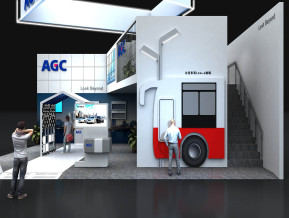 AGC玻璃展览模型