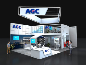 AGC玻璃展览模型