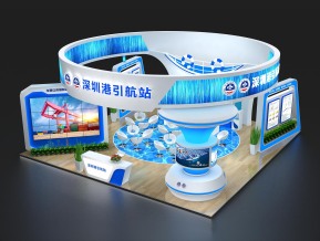 深圳港物流展展台模型