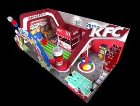 KFC展台模型