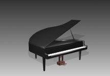 钢琴3D模型