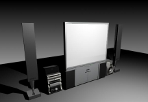 电视3D模型