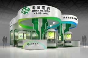 中国医药展台模型图片