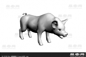 猪3D模型