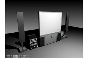 电视3D模型
