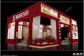 益阳茶厂展台模型图片