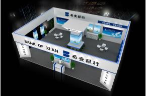 西安银行展览模型图片