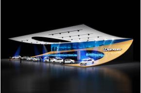 雷克萨斯汽车展展台3d模型