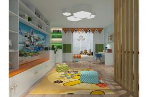 现代儿童房3D模型效果图