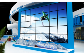 卡宾滑雪展览模型图片