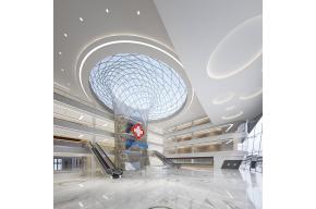 现代医院大厅3D模型图片