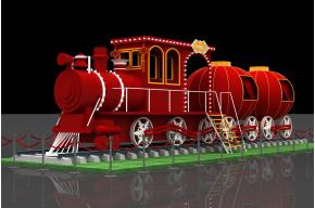 创意火车美陈3D模型图片