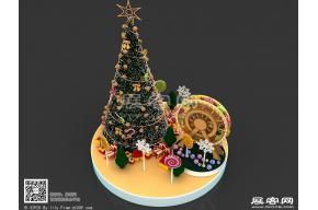 圣诞树摩天轮美陈3D模型
