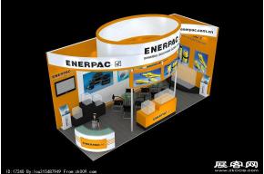 ENERPAC展览模型效果图