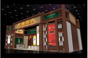 新县茶博会展台模型图片