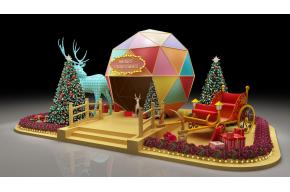 圣诞鹿美陈3D模型效果图