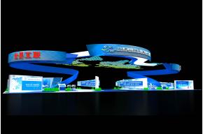 互联网+工业博览会展台3D模型