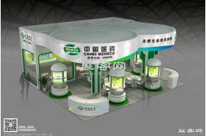 中国医药展台模型图片
