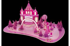 粉色城堡圣诞美陈