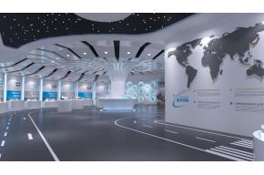 现代航空企业展厅3D模型