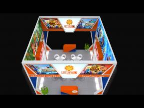 甜橙玩具展设计展览模型