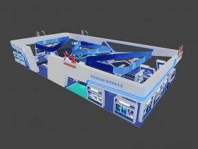 广东政府科技展台3D模型
