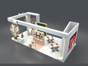 LEO品牌展展台3D模型